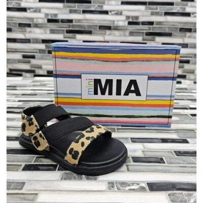 MIA Mini Leopard Strap Girl's Sandals Size 9T