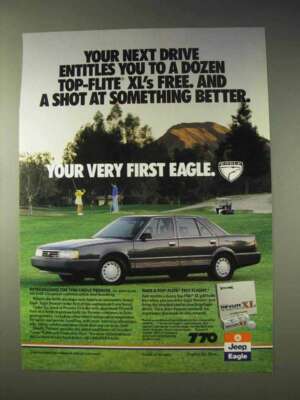 1988 Eagle Premier Car Ad - Next Drive Top-Flite Xl's