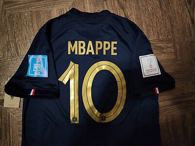 NIKE FRANCE QATAR WC22 FINAL MBAPPE 2XL DN0690-410 ORIGINAL SOCCER JERSEY  SHIRT