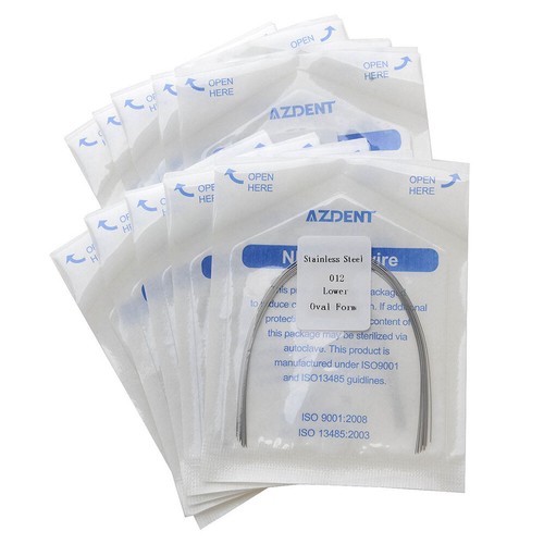 10Bag Dental Orthodontic Super Elastic Round Arch Wire Oval Form Stainless Steel - Picture 4 of 15