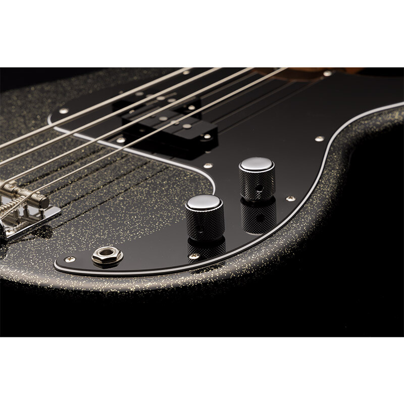 Fender J Precision Bass Maple Fingerboard Black Gold made in