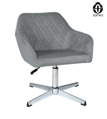 Poltrona ufficio regolabile in altezza in velluto, poltrona