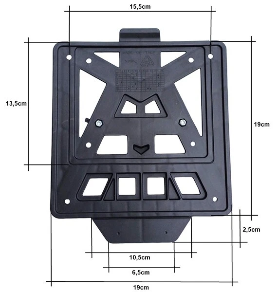 PORTATARGA KTM XC-W EXC EXC-F 125 250 350 450 2017 2018 2019 RTECH INTEGRA OEM - Immagine 2 di 2