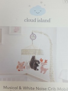 cloud island musical and white noise crib mobile