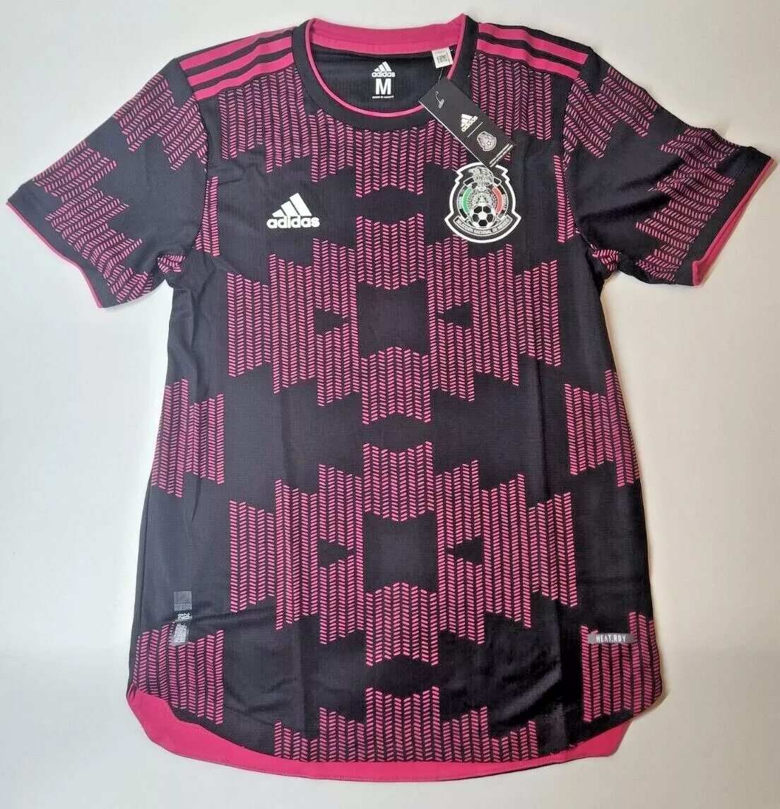 Adidas Mexico Stadium Black Pink Soccer Jersey 2021 Size Men’s