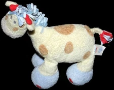 Baby Gund Woodles Little Gazoo Giraffe Yellow Rattle Lovey Plush Soft Toy 58551