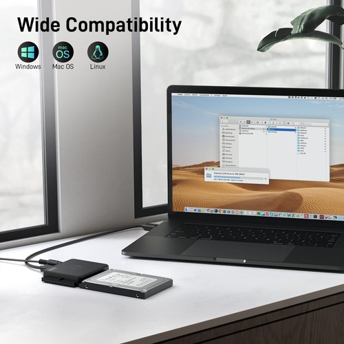 USB 3.0 SATA IDE Adapter für 2,5 und 3,5 Zoll Festplatten externes Konverterg... - Bild 8 von 10
