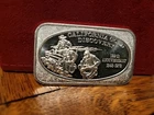 1 OZ GOLD DISCOVERY SILVER ART BAR  .999 FINE SILVER