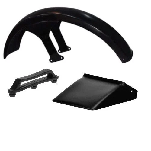 MANDELLI PARAFANGO ANTERIORE VERNICIATO NERO+GOMMINO 3 FORI+PARASPRUZZO PER PIAGGIO SI