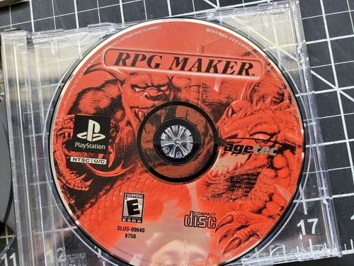 RPG Maker (PlayStation 1, 2000) PS1 Game Disc and manuals Only Good Condition - Picture 12 of 12