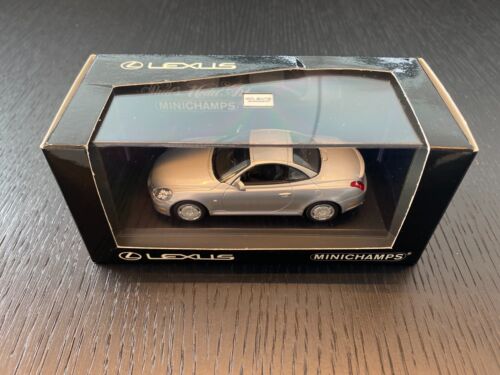 Minichamps 1/43 Lexus SC 430 cabriolet closed rooftop silver dealer edition rare - Afbeelding 1 van 5