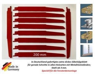 10 Säbelsägeblätter für Metall ab 3 0 mm und Holz Speziell für Fensterdemontage