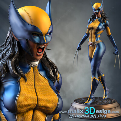 X-Men X-23 resin scale model kit unpainted 3d print