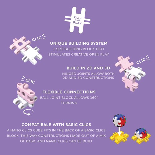 Nano Clics - Creative 125pc Hocus Pocus Construction toys for children ages 8 + - Picture 13 of 14