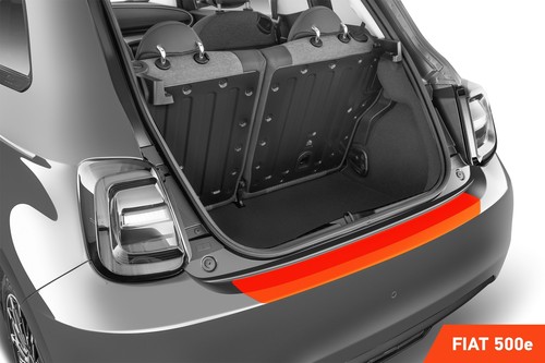 Ladekantenschutz Folie für Fiat 500e 332 Transparent glänzend - 第 2/6 張圖片