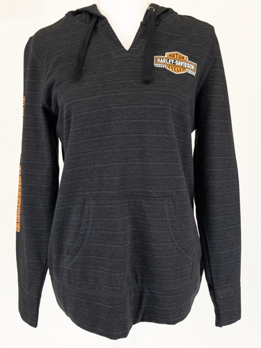Harley-Davidson Damen Leichter Hoodie Dunkelgrau Gettysburg Battlefield NEU