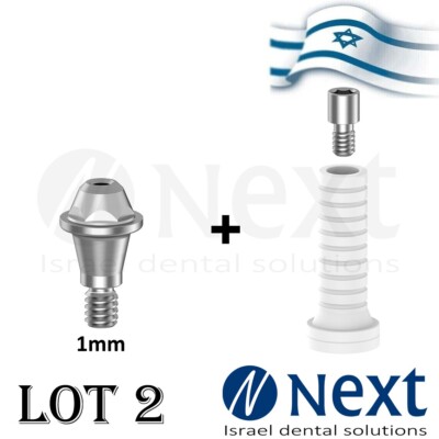 LOTx2 Straight Multi Unit Hiossen Regular Fit Plastic Sleeve 1 mm