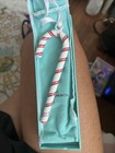 Tiffany Co  Red White Candy Cane Christmas Ornament Handmade Glass- LAST ONE — photo 1