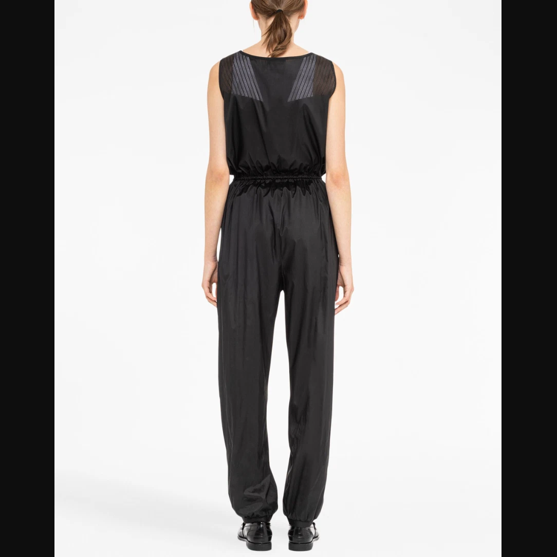 Tuta pantalone MIU MIU nero nylon tecnico seta taglia 6 IT 42 $3150