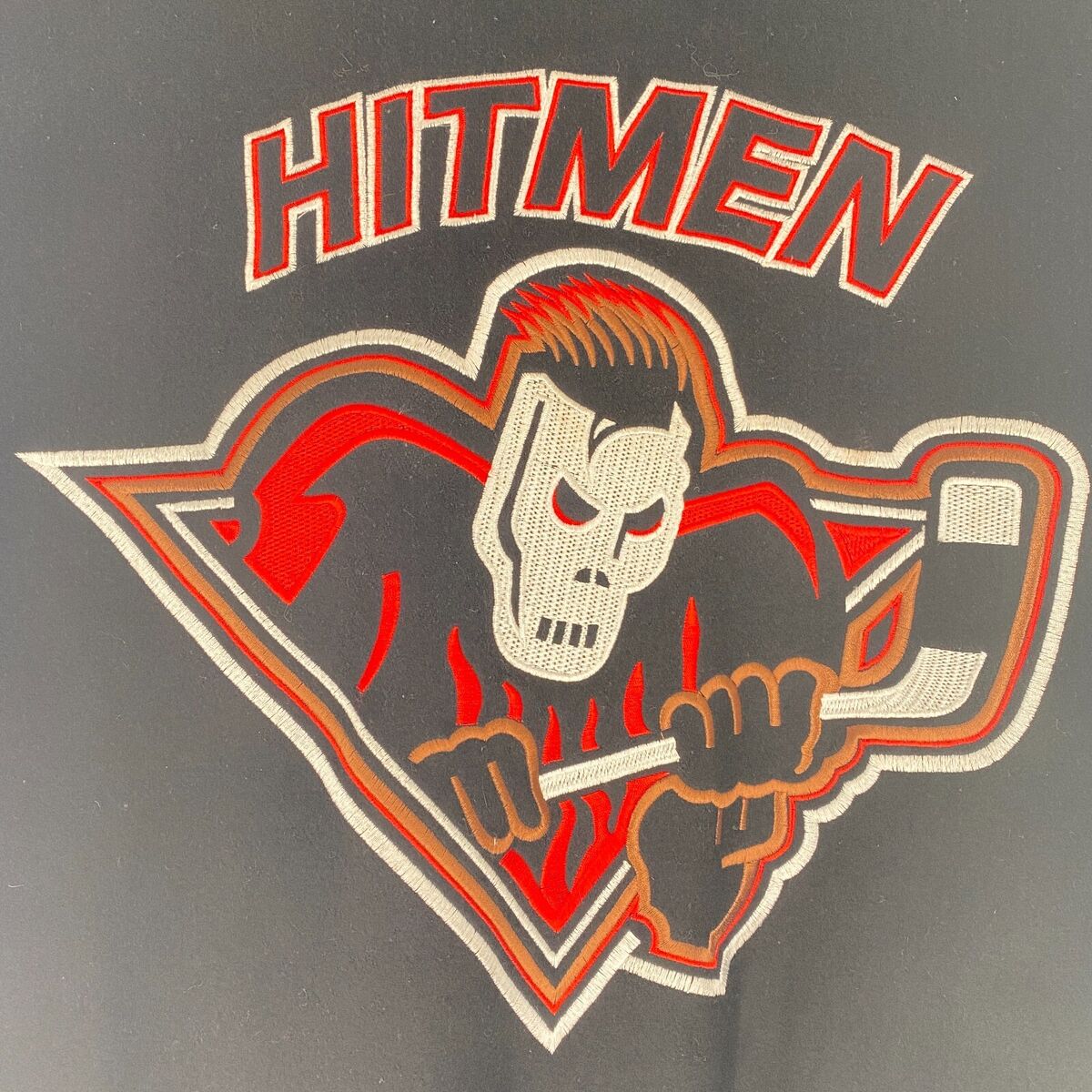 VTG Calgary Hitmen Club Member Wool Leather Varsity Jacket VTG Calgary Hitmen Club Member Wool Leather Varsity Jacket