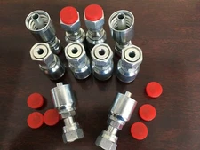  1JS43 6-6 AFTERMARKET HYDRAULIC HOSE FITTINGS 3/8 FLAT FACE SEAL  ( 10 PK