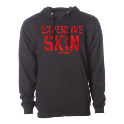 NEW MEN InkAddict EXPENSIVE SKIN CLOUDS HOODIE BLACK / RED SMALL-3XL MADE IN USA