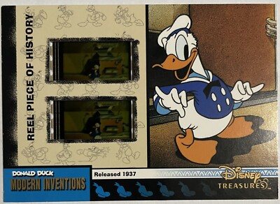 Modern Inventions! Disney Treasures Reel Piece of History Film Cels Donald Duck!