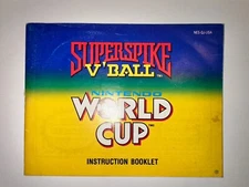 Super spike V'Ball World Cup soccer Nintendo NES Instruction Manual Only