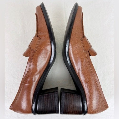 Nine West Cloud 9 Vintage Brown Heeled Loafers - Picture 3 of 9