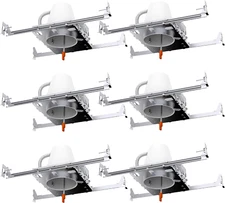 Sunco 6 Pack 4 Inch Can Lights Housing New Construction, Recessed Can Housing fo