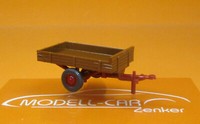 Wiking 087943 Allgaier EinachsanhäNger Rehbraun 1:87 Neu Modellauto