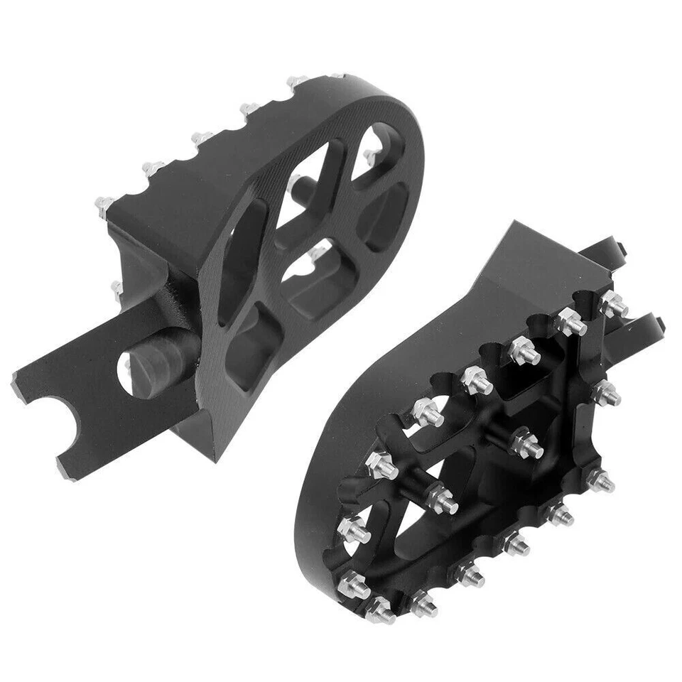 Pedales estriberas negras para HONDA CR125 CR250 CRF150R CRF450X KX450F Foto 3 de 4