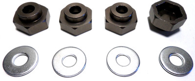 Alu 17mm Sechskant Rad auf 12mm Sechskant Achsadapter Konverter Traxxas BL2s