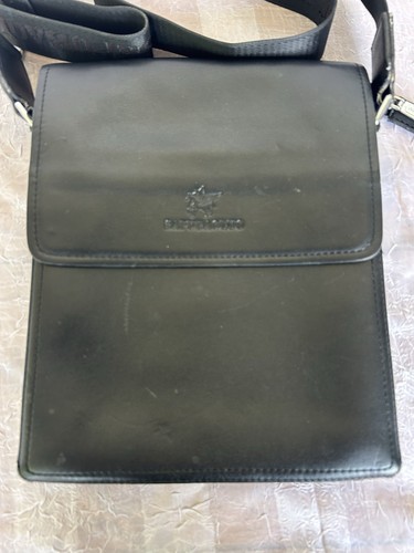 SAPUBAOLUO Womens Leather Cross Body Bag Hand Bag Unisex Mens 27cm FAST POST - Picture 3 of 24