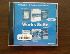 Microsoft Works Suite 2003 With Product Key, Brand New Sealed