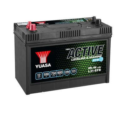 Yuasa Leisure & Marine Batterie - L31-EFB Active Leisure EFB Batt 12V 100Ah 750A