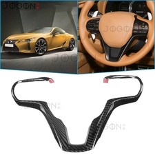 For Lexus LC Z100 LC500 LC500h 2018+ Carbon Car Steering Wheel Frame Decor Trim