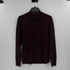 Smartwool Men's 1/4 Zip Pullover Sweater - Burgundy - Medium