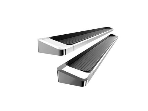 APS 6-Inch Running Boards For 2001-2004 Toyota Tacoma Double Cab Crew Cab – Stainless Steel IBoard