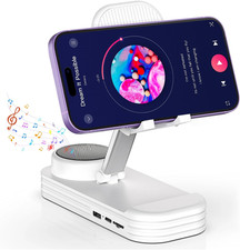 Christmas Tech Gift for Men, Cell Phone Stand with Wireless Bluetooth Speaker