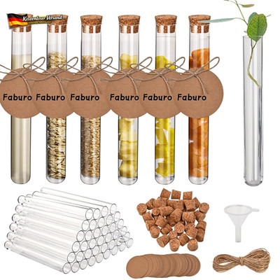 Reagenzgläser Set 100 Stück mit Korken für DIY Deko Lagerung & Geschenke