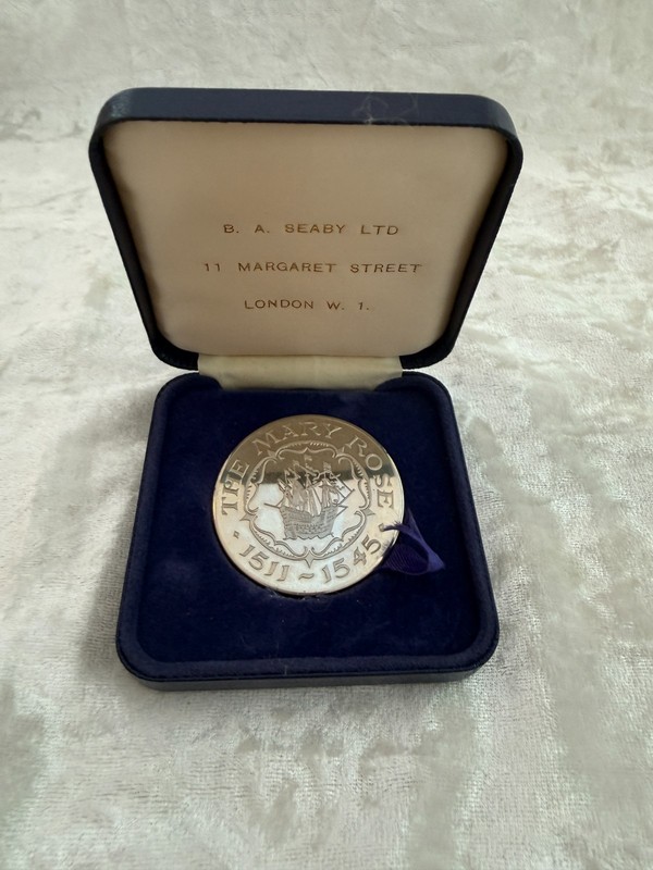 The Mary Rose Commemorative Medallion B.A. Seaby Ltd. British Maritime Medal