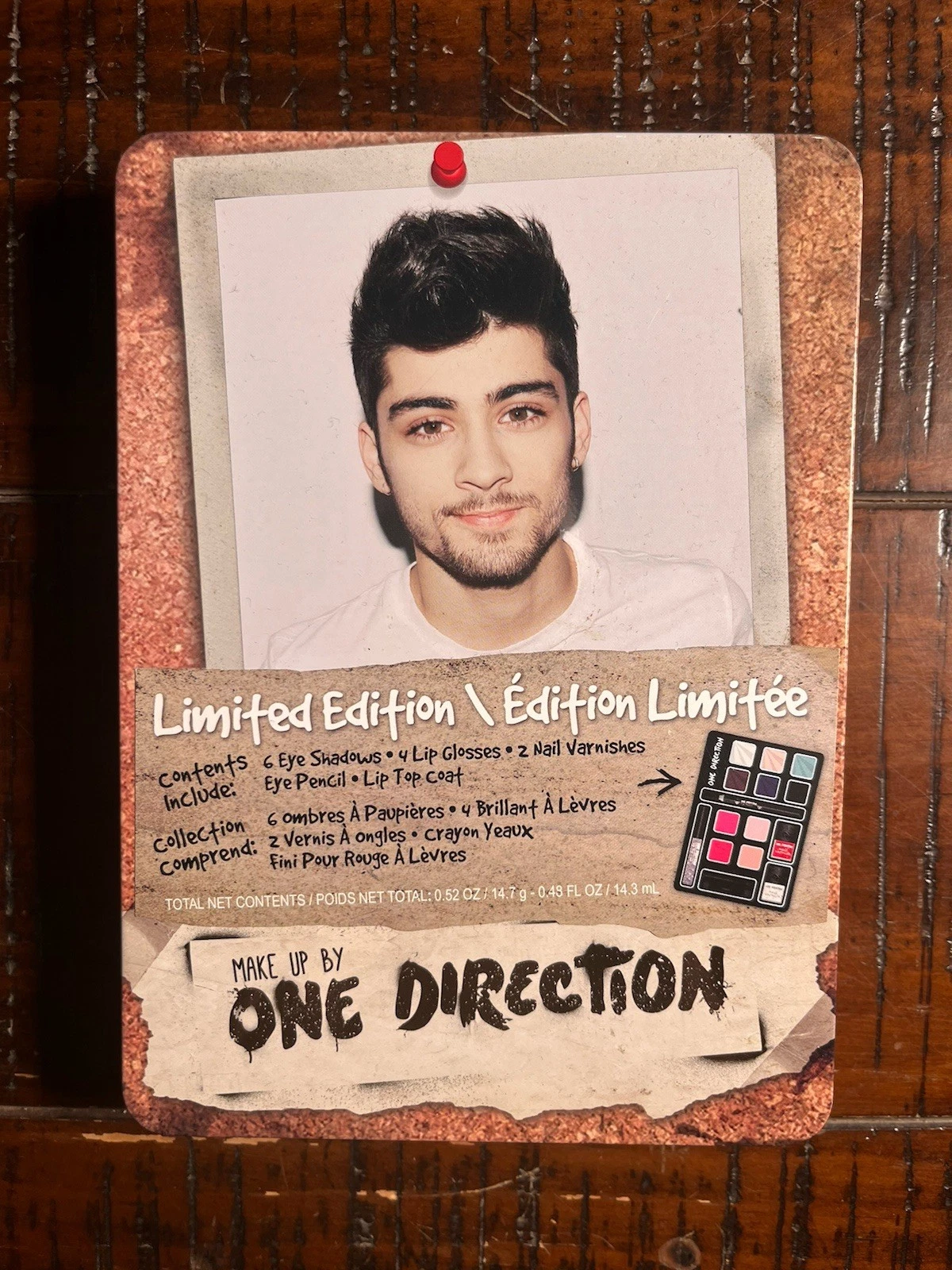 Limited Edition One Direction Makeup Kit Zayn Malik, New, Open Box