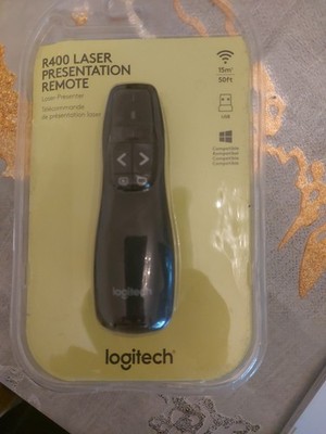 Logitech R400 Laser Presentation Remote Laser Presenter schwarz in OVP
