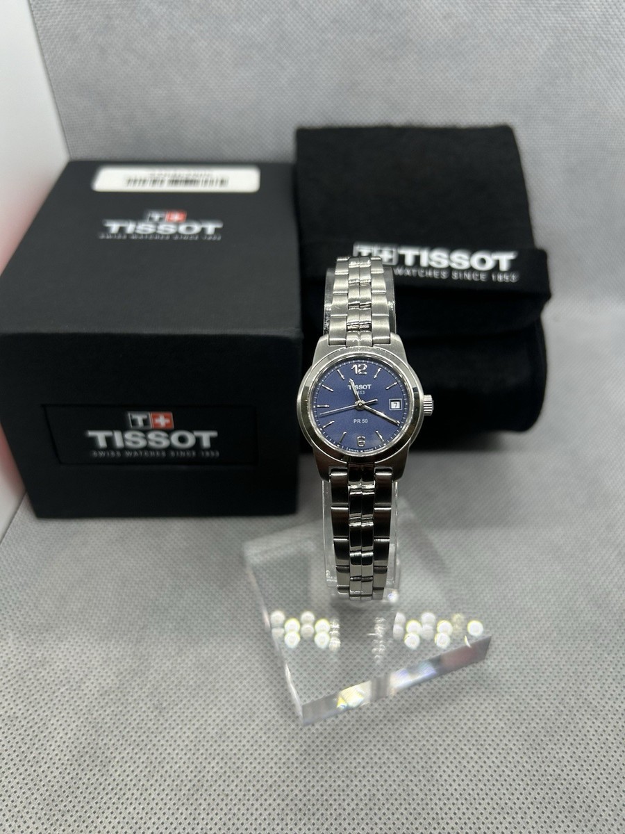 Tissot Pr50 Blue dial Ladies/womens Quartz Watch | eBay