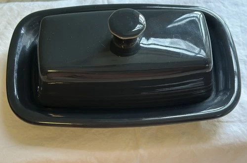 Fiestaware Slate XL Butter Dish & Lid