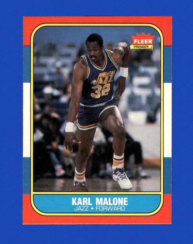 Fleer Karl Malone Basketball 1986-87 Season Sports Trading Cards