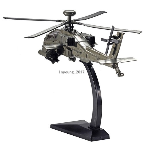 Boeing AH-64 Apache Helicopter Model Diecast Military Toy Airplane for Boys Kids - Picture 3 of 13