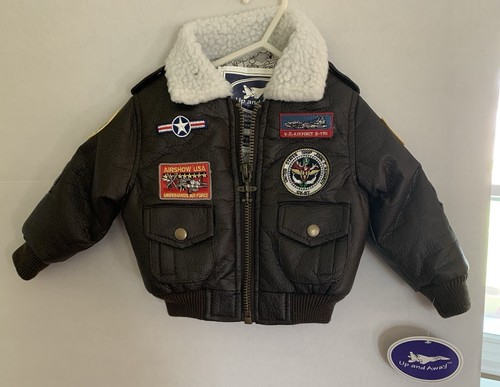 Junior Flight Jacket A-2 U.S. Air Force JFK Tomcat Prowler Patches 24M