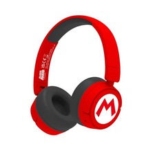 OTL Technologies SM1016 Super Mario Wireless Kids Headphones - Red, OTL Technolo